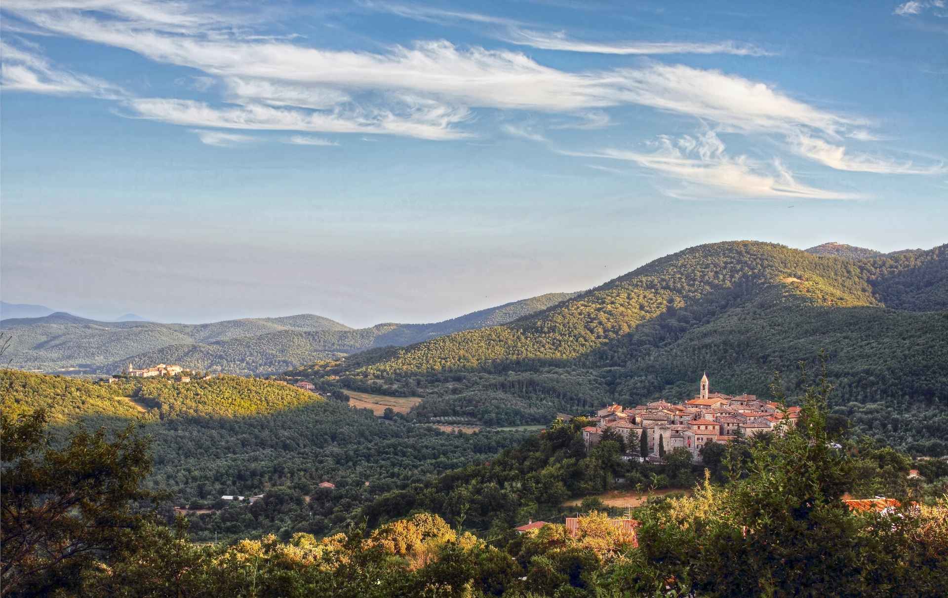 Panorama della frazione di Melezzole del Comune di Montecchio