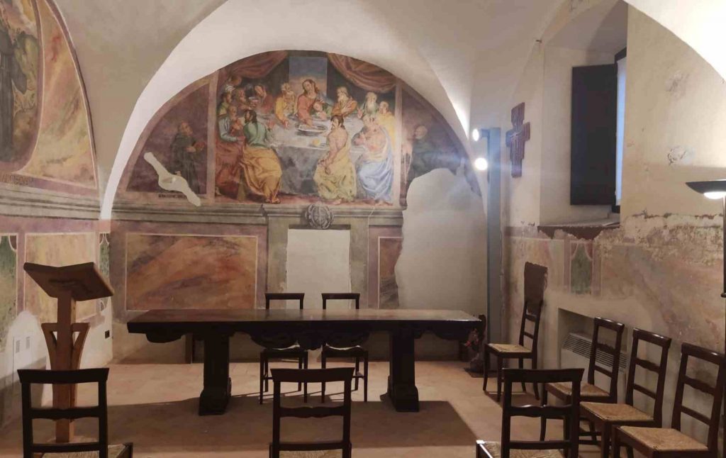 Affreschi dell'antico refettorio del Convento di San Francesco a Stroncone
