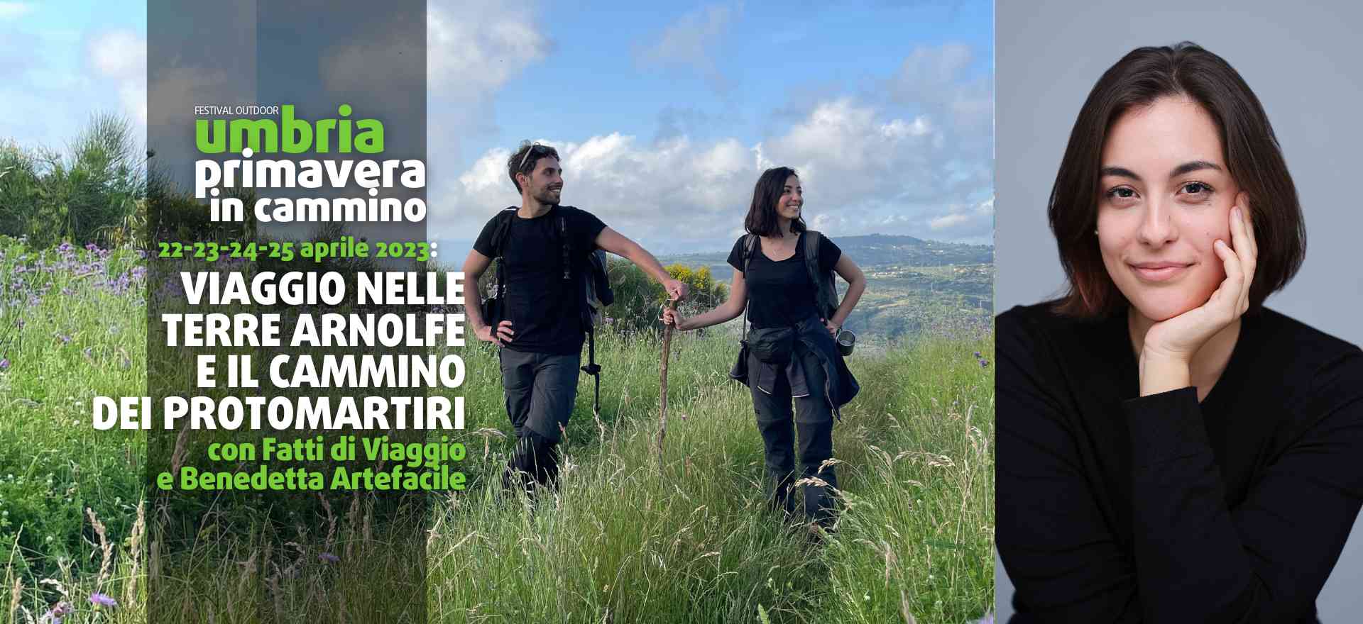 Cover di Umbria Primavera in Cammino con gli influencer di fatti di Viaggio e Benedetta Artefacile