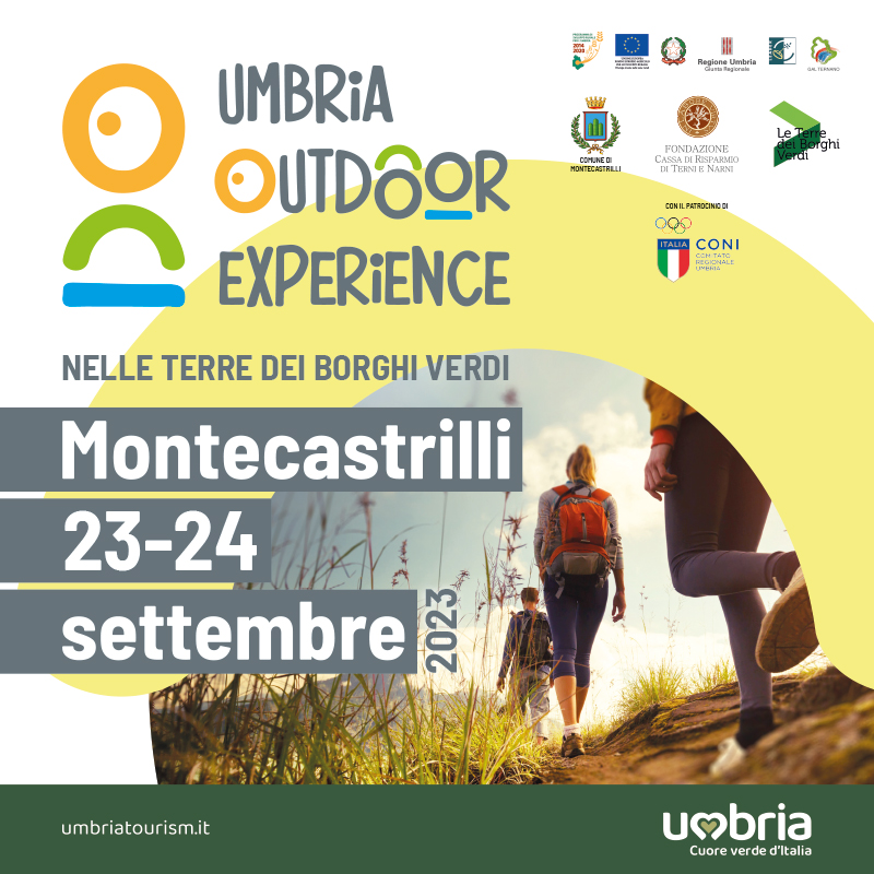 Locandina ufficiale dell'evento Umbria Outdoor Experience