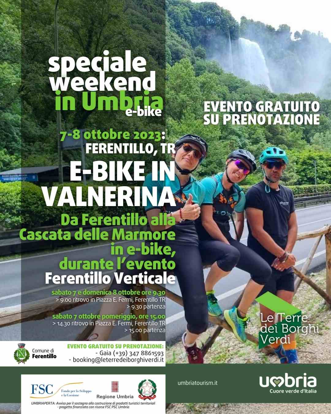 Locandina E-Bike in Valnerina